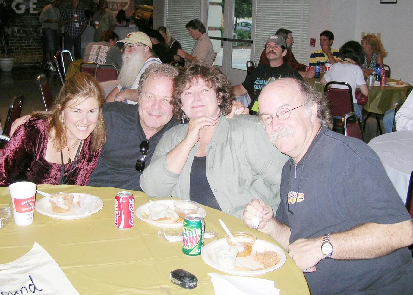 Terry Reeves, Patti Talton, Tommy Talton, and Bill Ector in Macon  GABBA Dinner 2006